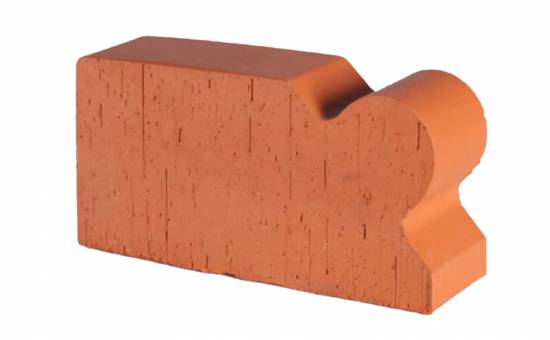 Кирпич радиусный полнотелый Lode Janka F20 гладкий, 250*120*65 мм